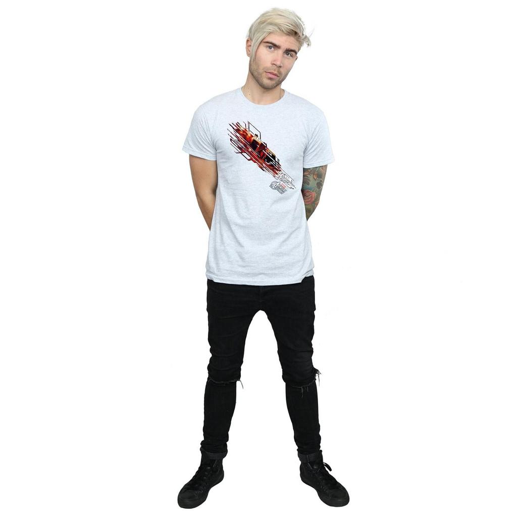 Marvel Mens Iron Man Shooting Burst T-Shirt
