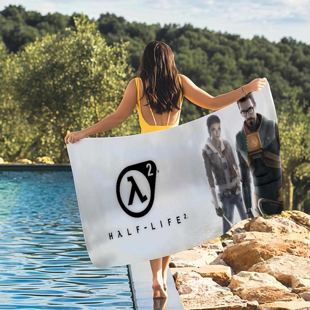 Vedio Game H-Half-Life Towel Quick Drying Beach Towels Are Suitable For Swimming Pools Camping Yoga And The Gym