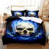 Halloween Bedding Comforter Sets Skull 3D Printed Comforter Sets Ultra Soft & Comfortable King Size Bedding Sets Decorative