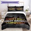 Chrome Skull Harleydavidson Biker Bedding 1 Duvet Cover 2 Pillowcase Without Core Without Core Christmas Birthday Gift