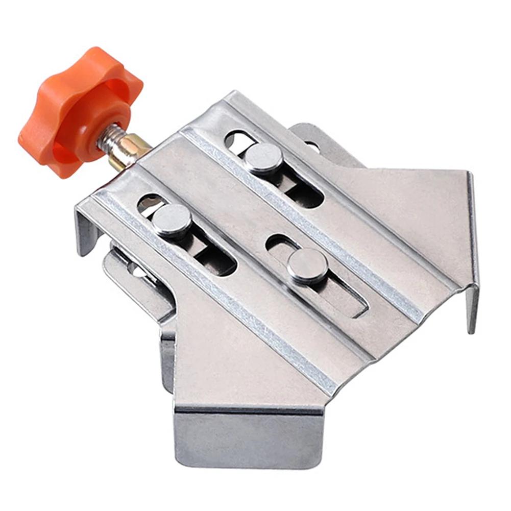 90 Degree Right Angle Clamp 1/2/4Pcs Stainless Steel Carpenter Splicing Quick Clamp Locator Fixed Frame Clamp Woodworking Tools