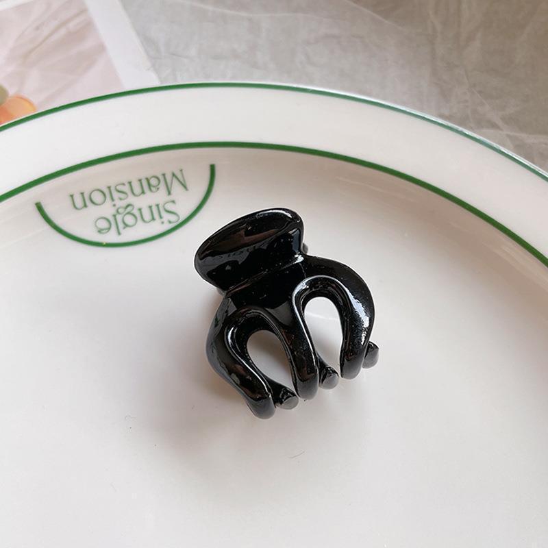 Black Matte Grab Clip, High Ponytail Hair Grab Hairpin, Fixed Artifact, Pumpkin Grab Clip, Hair Accessories, Small Clip.