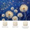 1 Piece Dandelion Starry Sky Print Shower Curtain, Waterproof Polyester Fabric With Hooks, Machine Washable, Stain Resistant