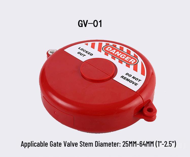 

Safety Lock Red Industrial Gate Valve Lock (Engineering Plastic)
