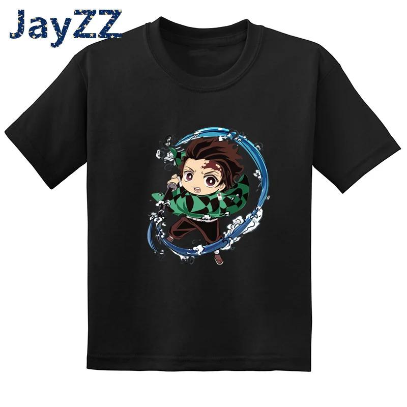 Children's Demon Slayer Anime Cartoon T-Shirt Fun Kids' Clothing Baby Boys and Girls Summer Fashion T-Shirt