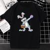 Happy Easter TShirt Cool Bunny Print Short-sleev Tops Women Fashion Hip-hop Streetwear Unique Classic Graphic Oversized T-Shirt