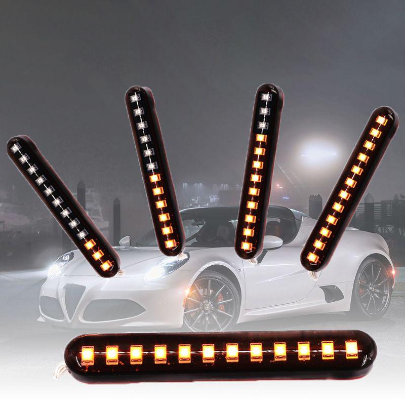 2er-Pack Auto Rückspiegel Lampe DRL Streifen Lauflicht Blinker LED Autolichtquelle Blinker