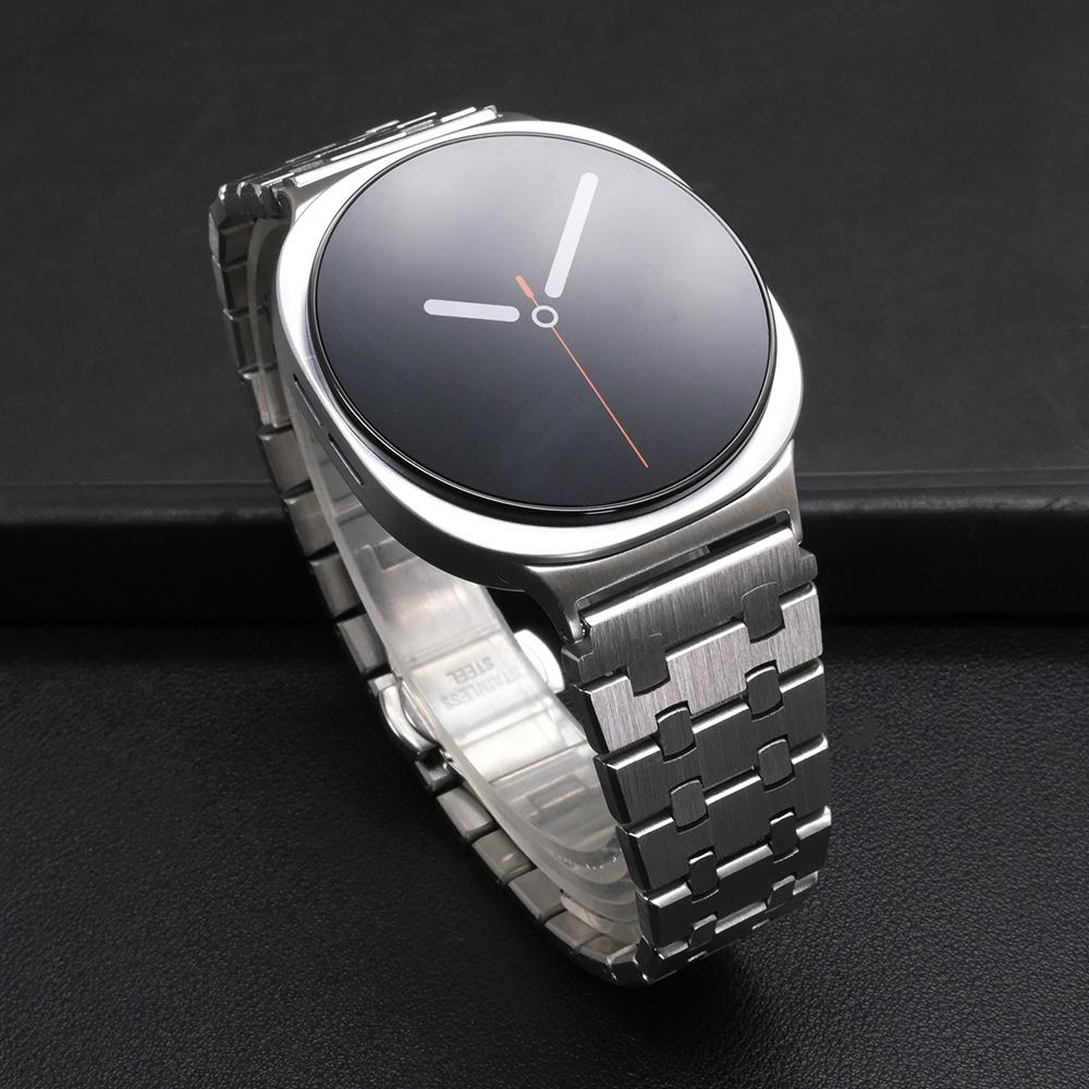 Stainless Steel Strap for Samsung Galaxy Watch8 Classic 46mm/Watch8 44mm/40mm Watch Band with Butterfly Clasp
