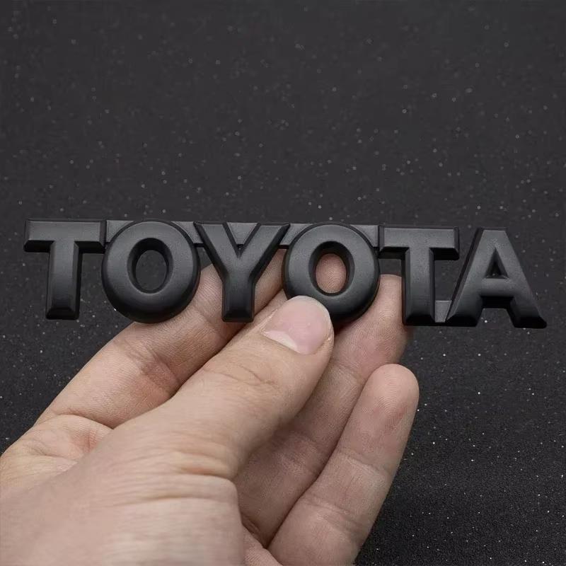 1Pc 3D logo sticker luggage logo For toyota GT86 RAV4 Corolla Camry Wish Crown REIZ CHR Avalon Highlander Reiz Prius Yaris Vios FM1