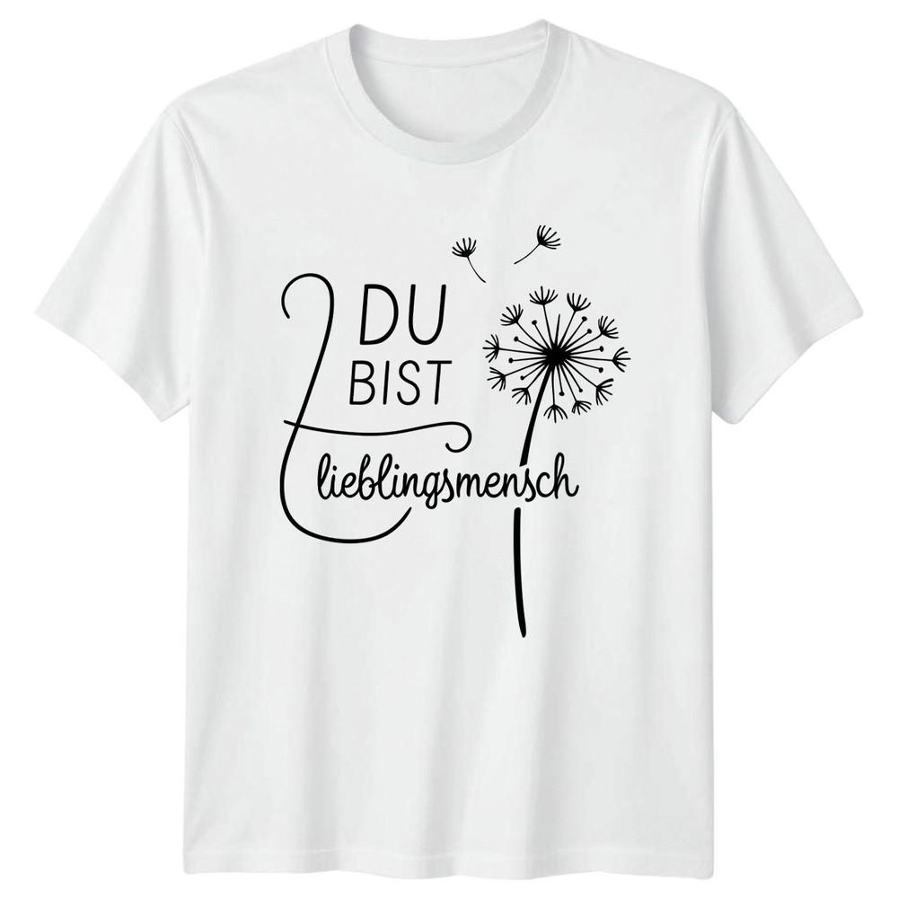 Du Bist LieblingsUnisexsch TShirt Nature Floral GerUnisex Gift For Him And Her S