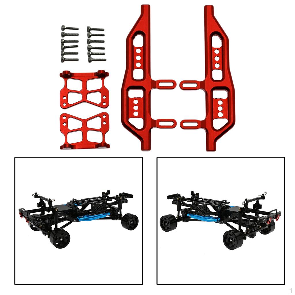 Metal Side Pedal Set Board Step for Axial SCX24 AXI00002 1/24 RC Car Spare Parts