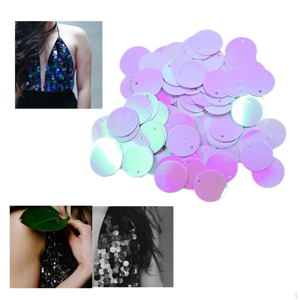 Round PVC Sew On Sequins Paillettes For Garment Dress Decor