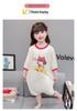 Girls' Cartoon Short Sleeve Summer Nightgown - Children's Sleepwear