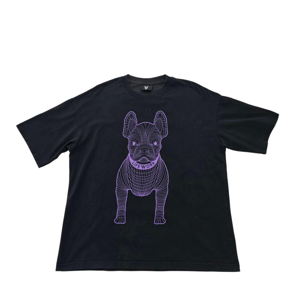 Black Dog Graphic Size XL Unisex T-Shirt