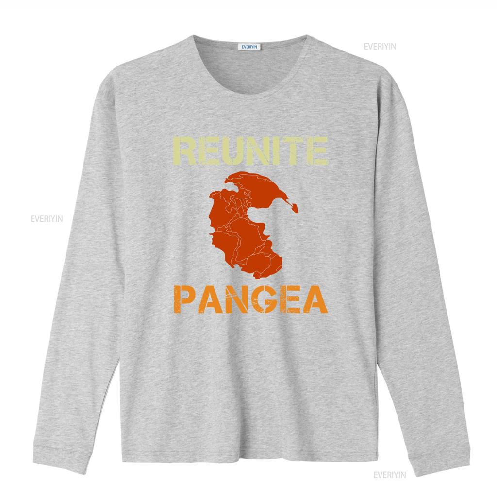 Reunite Pangea Geology T Shirt vintage Washed Slightly graphic homme designer clothes fashion streetwear Unisex Versatile Soft