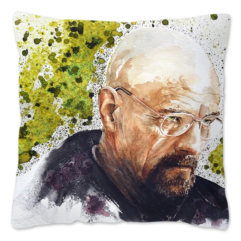 Walter White Meme Pillow Case Home Decoration 100% Polyester Funny Cushion Cover for Sofa Square Pillow Cover 18x18inch