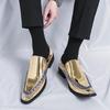 Fashion Men's Loafers Luxury Brand Leather Dress Shoes Breathable Slip-On Solid Formal Casual Shoes Handmade Designer Men Shoes Mocassin