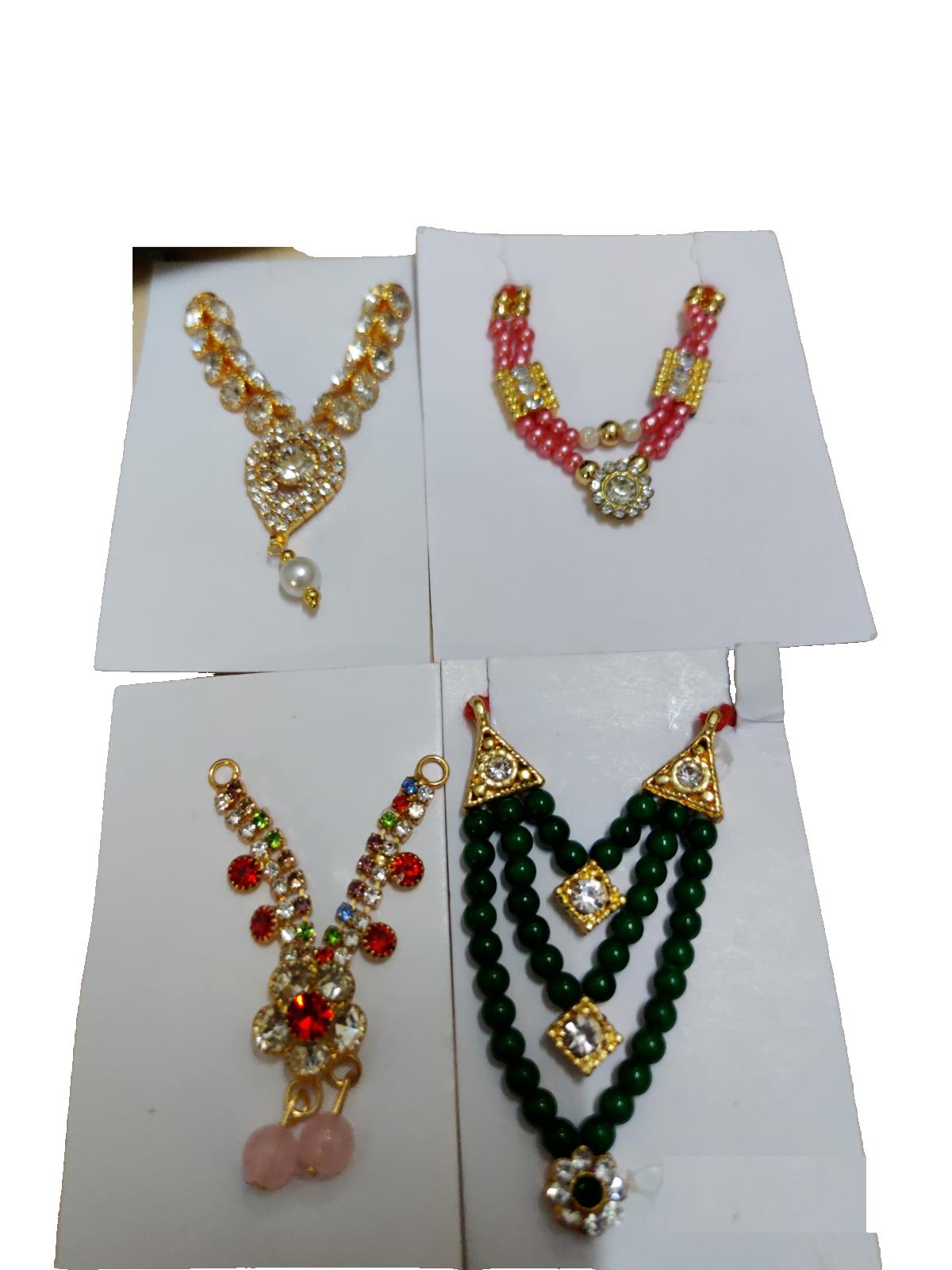 @ Индийская традиционная Шрингар Мала Разноцветная Для Ладду Гопал Набор из 4 шт. j756 Zr926-60%Скидка