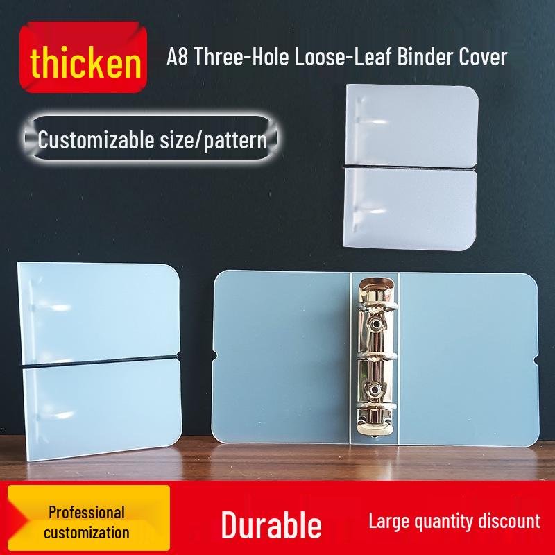 Thickened A8 Three-Ring Photo Album with Transparent Pages