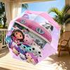 Gabby's Dollhouse Print Automatic Open Close Umbrella, Portable Foldable Umbrella, for Outdoor Commute Camping Trip, Ideal Birthday Gift