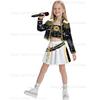 Children's Girl Movie Role Play Costume Printed Role Play Carnival Birthday Party Performance Costume Children's Girl Skirt Set