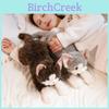 Plush Cat Figure Gift For Women With Stretchy Fabric Soft Toy For Teens