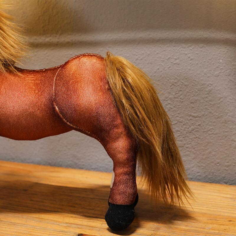 Cute Pony Plush Doll - Simulation Blood-Sweat Horse Birthday Gift for Girls
