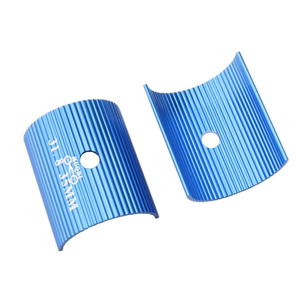 

31.8mm to 35mm Handlebar Reducing Sleeve Reducer Reducing Spacer Bike Handlebar Conversion Shim blue-31.8mm to 35mm