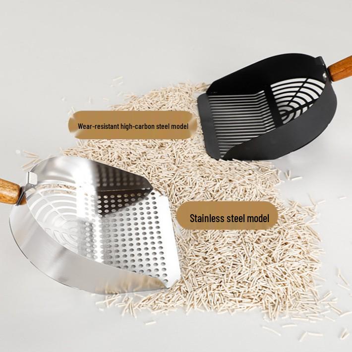 Large Stainless Steel Cat Litter Scoop - Durable Pet Cleaning Tool