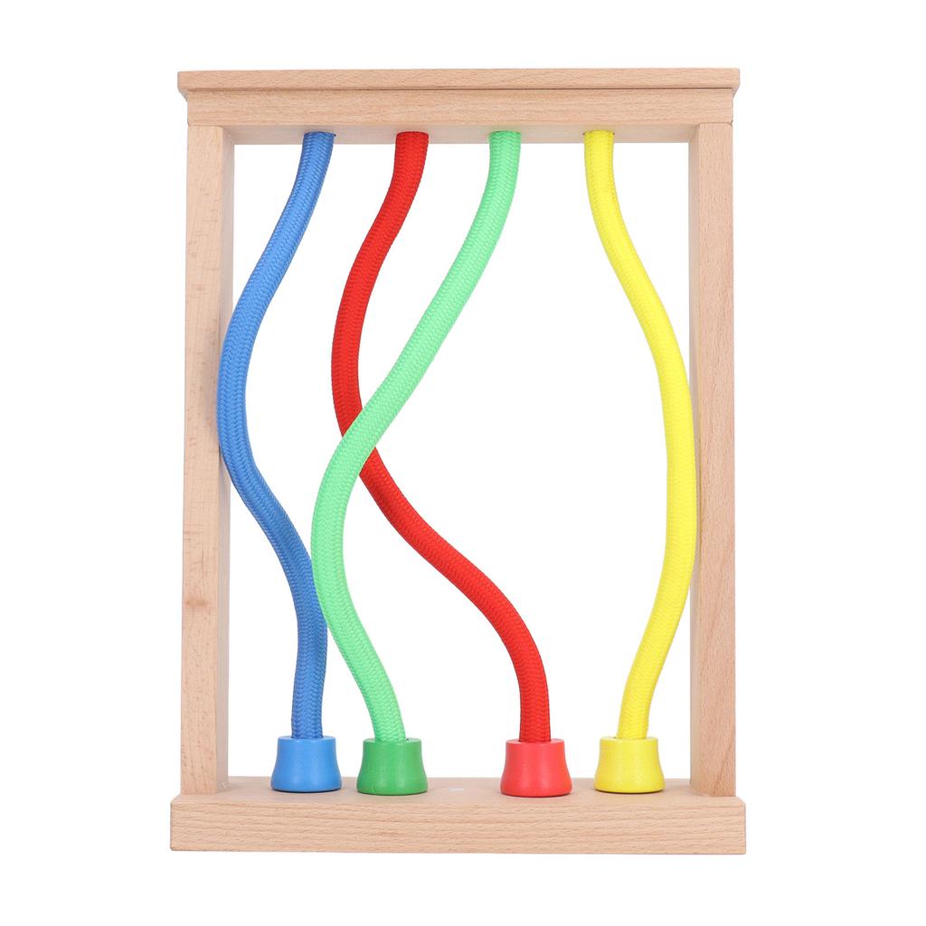 Kids Wooden Knotting Game Enhance Logical Thinking Skill Colorful Powerful Magnet Magnetic Knotting