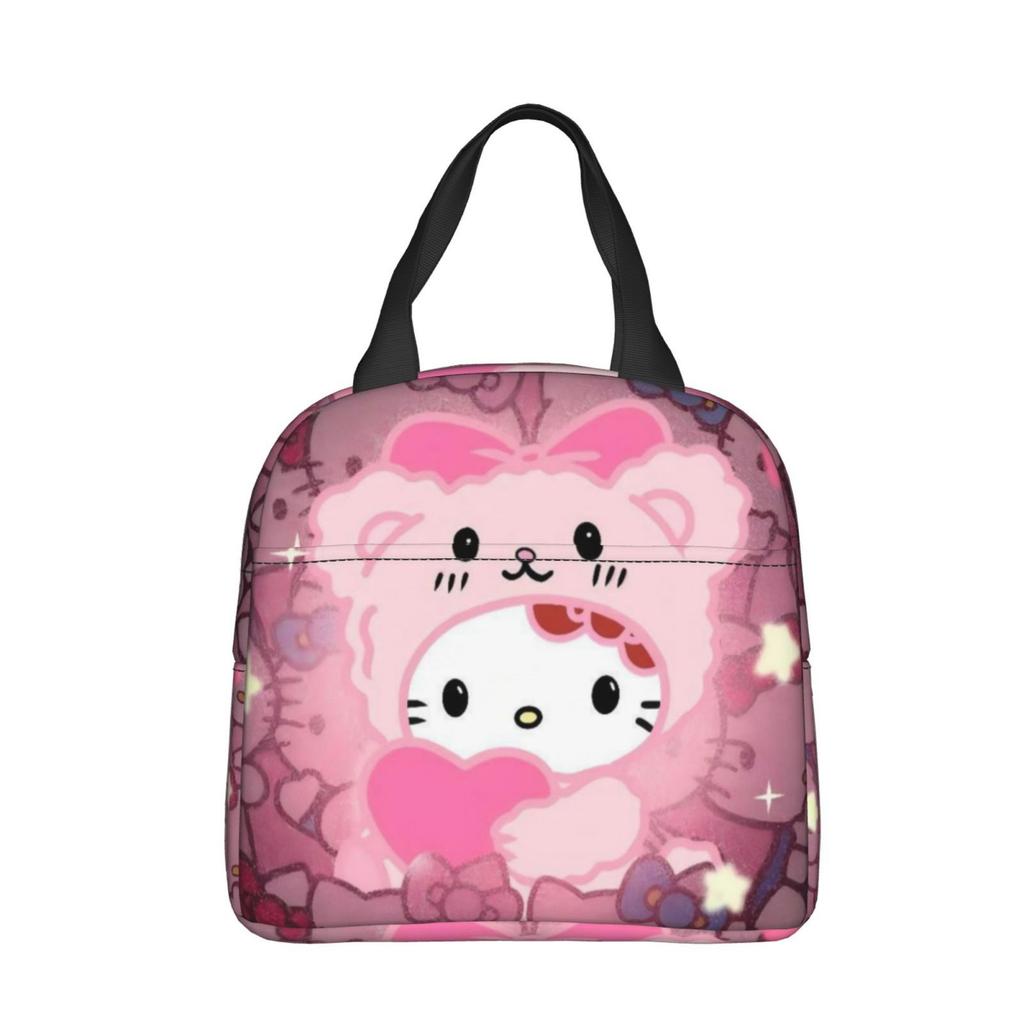 Cartoon Animation Picnic Bag, Primary And Secondary School Students Lunch Bag, Convenient And Large-Capacity Thermal Insulation Bag