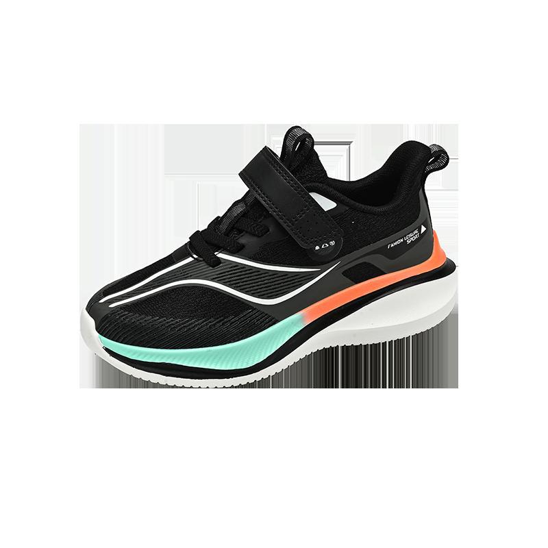 

2025 new men s middle-aged and older children s mesh casual fashion non-slip and wear-resistant thick-soled versatile Velcro sneakers 40 чёрный