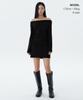 MUSINSA STANDARD WOMAN Women'S Turn Down Off-Shoulder Knit [Black]