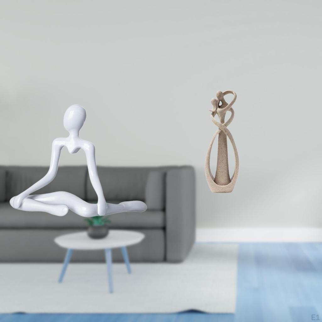 Creative Abstract Thinker Lovers Statue Sculpture Unique Decorative Figurine Ornament for Entrance
