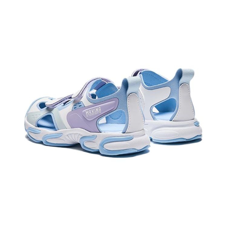 Anta Kids Red Flame Comfortable Shock Absorbing Durable Sandals Kids Sandals Blue White 322429973-3