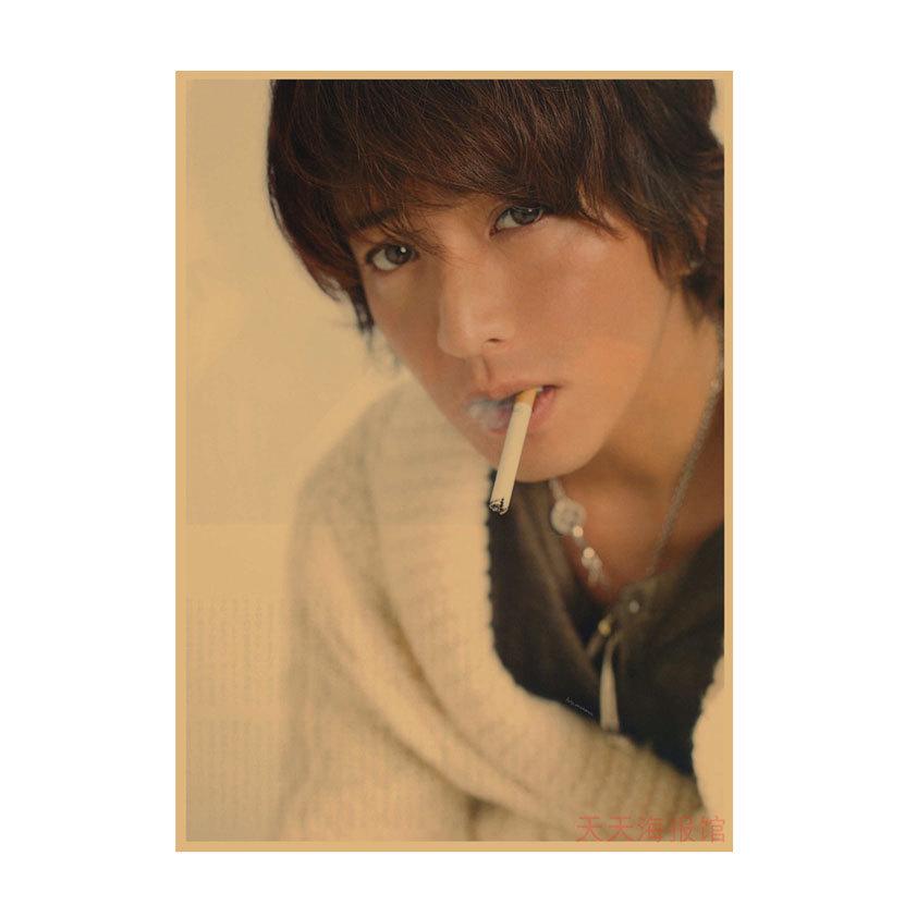 Takuya Kimura Japanese Star Kraft Paper Poster Decor for Dorm, Bar, or Cafe - 585