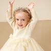 Minibala Girls' Sweet Half-High Collar Princess Dress