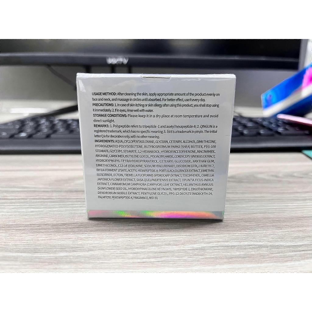 Anti-Falten-Creme-Set mit Polypeptid, straffende Gesichts- und Augenfeuchtigkeitscreme für Frauen und Männer, 2 Stück