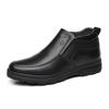 2026 Bottes d'hiver pour hommes en cuir véritable Chaussures de neige chaudes pour hommes Bottines pour hommes Chaussures habillées d'affaires pour hommes