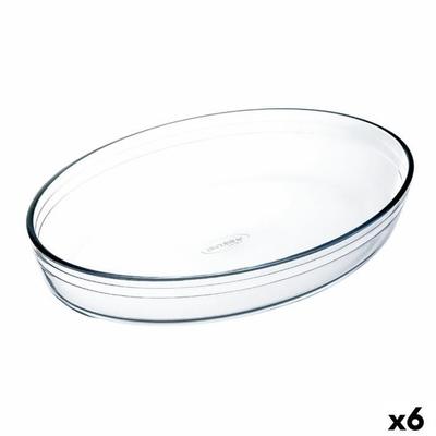 Ô Cuisine Oval Oven Dish 26.2 X 17.9 X 6.2 Cm Transparent Glass (6 Units)