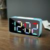 1PC multi-function RGB color screen alarm clock, desktop LED digital clock; Customize two sets of alarms, five levels of brightn