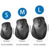ELECOM Wireless Mouse, Quiet, Grip Perfect, Medium Size, 5 Buttons, Black, M-XGM10DBSBK