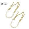 Non-damaging Curtain Holders 2Pcs Tiebacks with Pearls, Handmade Decorative Holdbacks Rope, Outdoor Farmhouse Elegant Tie Backs for Curtains,