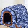 (S-L) Medium Dog Kennel Indoor Soft Comfortable Puppy House Removable Small Dog Bed Cave Winter Warm Pet Sleeping Mat Portable