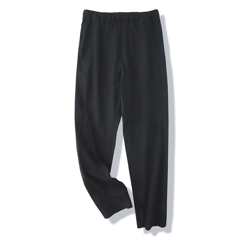 Men s Outdoor Hiking Pants Summer Thin Ice Silk Tactical Pants Export Sports Workwear Casual Pants Black XL