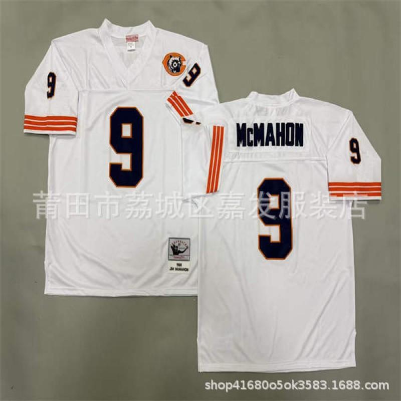 Chicago Bears Vintage NFL Football Jersey Mens Cotton Embroidered Retro Sports Apparel Size S To XXXL