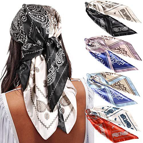 Silk Square Scarves 90 Square Scarves Headscarves Printed Silk Scarves Spot Single Price