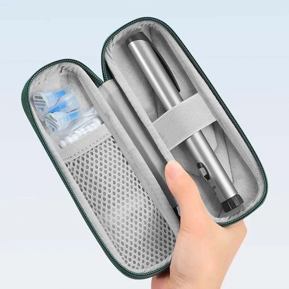 Thermoisolierte EVA-Insulin-Kühltasche, wasserdichte Aufbewahrungstasche für Übersetzerstifte, Ladekabel