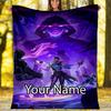 Custom Name Valorant Theme Printed Blanket - Perfect for Couch, Bed, Travel & Outdoor Use | Machine Washable, Cozy & Durable.