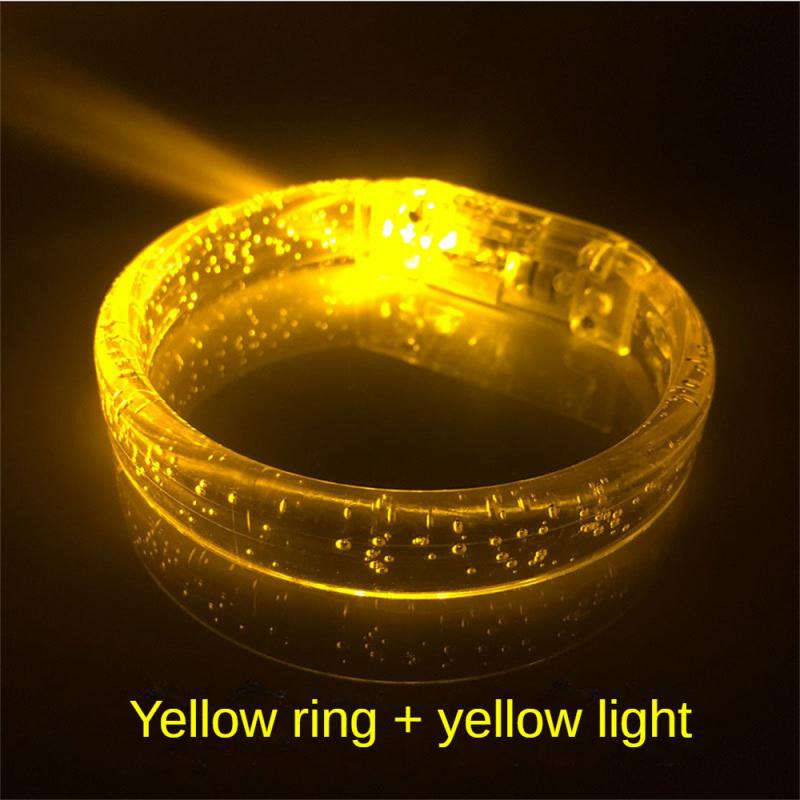 1/3/5Pcs Led Glow Bracelets Wristbands Acrylic Glow In The Dark Party Supplies Neon Light Up Bracelet Toys Wedding Party